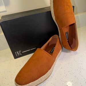 INC International Concepts Men's Brown Suede Espadrilles 11M NEW